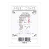 Receipt Art David Bowie (Print Only) thumbnail