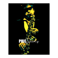 Phil Woods American Jazz Saxophonist Legend (Print Only)