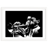 Don Cherry American Jazz Trumpeter in Grayscale thumbnail