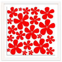 Red Flowers Pattern