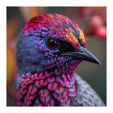 Vibrant Exotic Bird Detailed Feather Close Up (Print Only) thumbnail