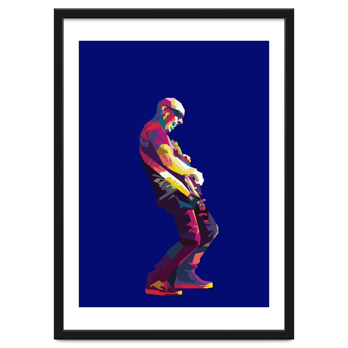 Joe Satriani Rock Guiatist Pop Art WPAP