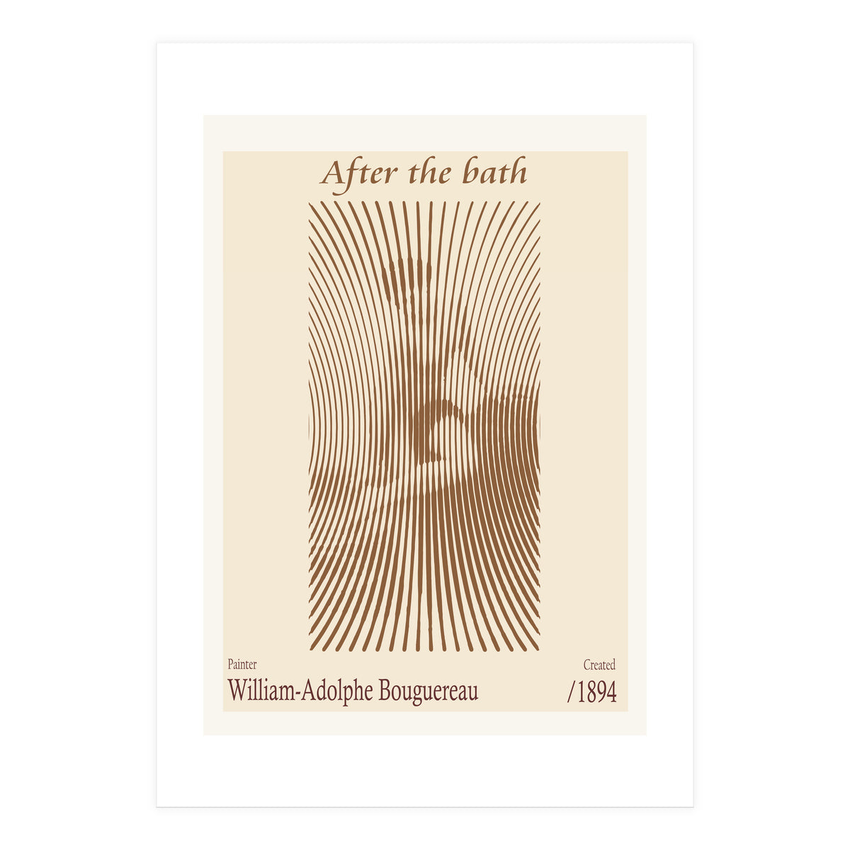 After The Bath – William Adolphe Bouguereau (1875) (Print Only)