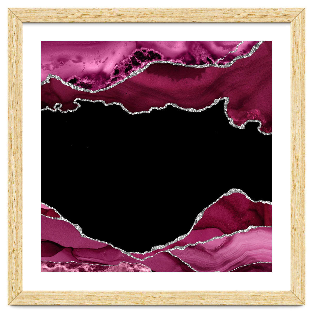 Burgundy & Silver Agate Texture 04