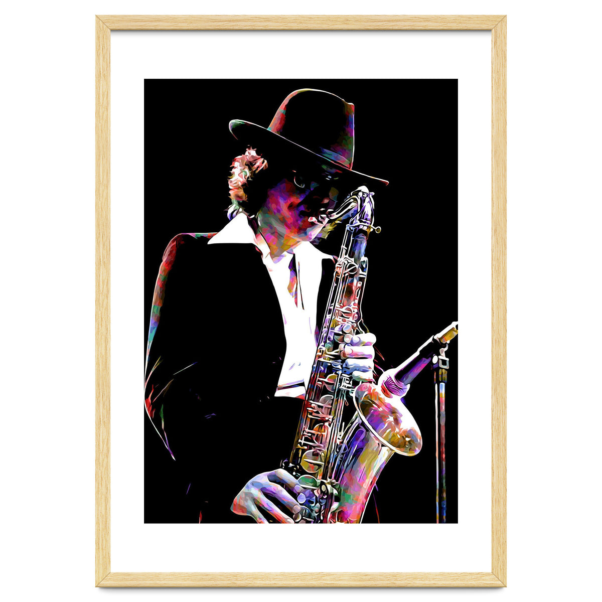 Gato Barbieri  Argentine Jazz Saxophonist Colorful Art