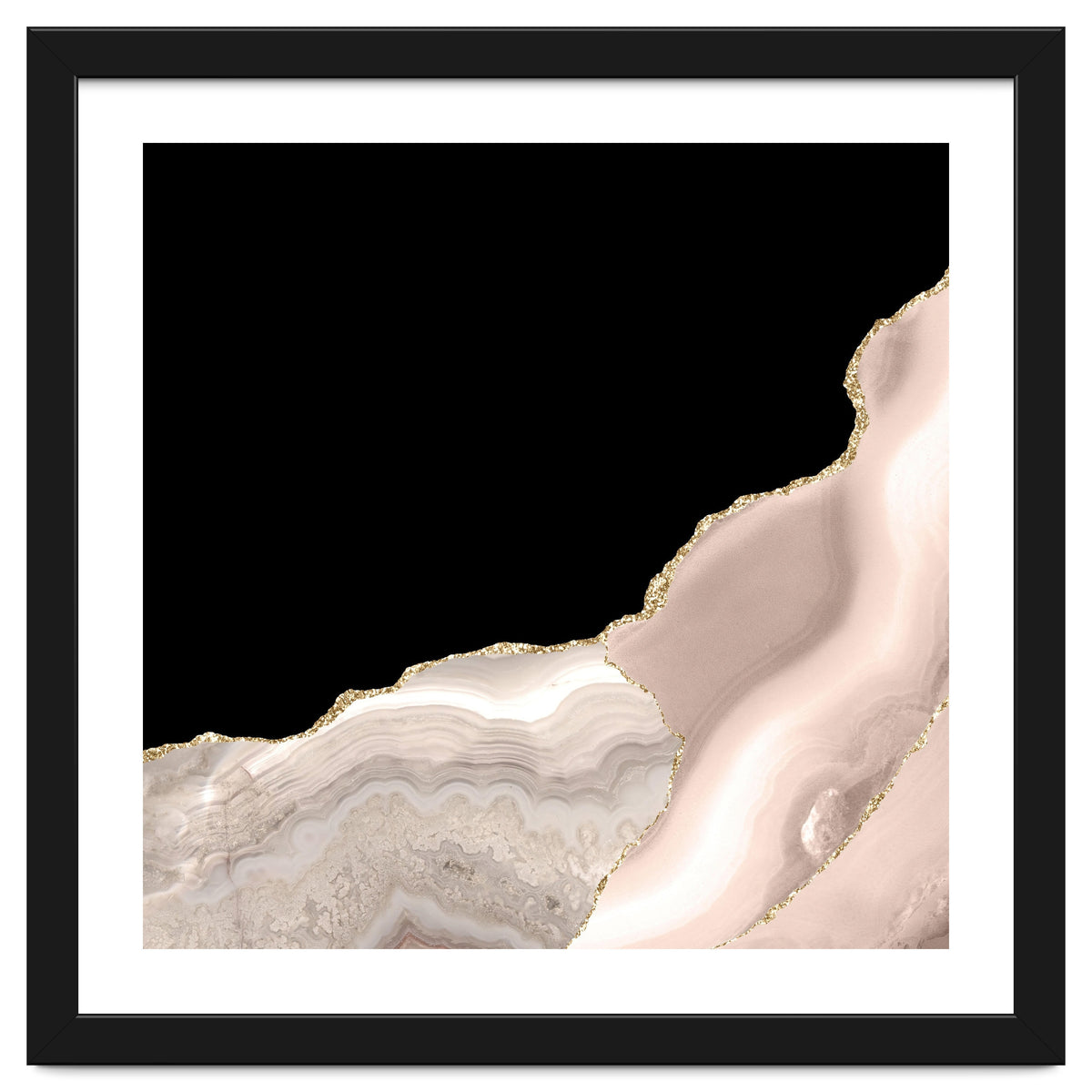 Ivory & Gold Agate Texture 04