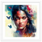 Azure Butterflies Hindu Portrait thumbnail