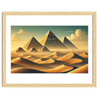 Vintage Egypt, Pyramids Of Giza Poster