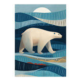 Polar Bear In The Blue Arctic (Print Only) thumbnail