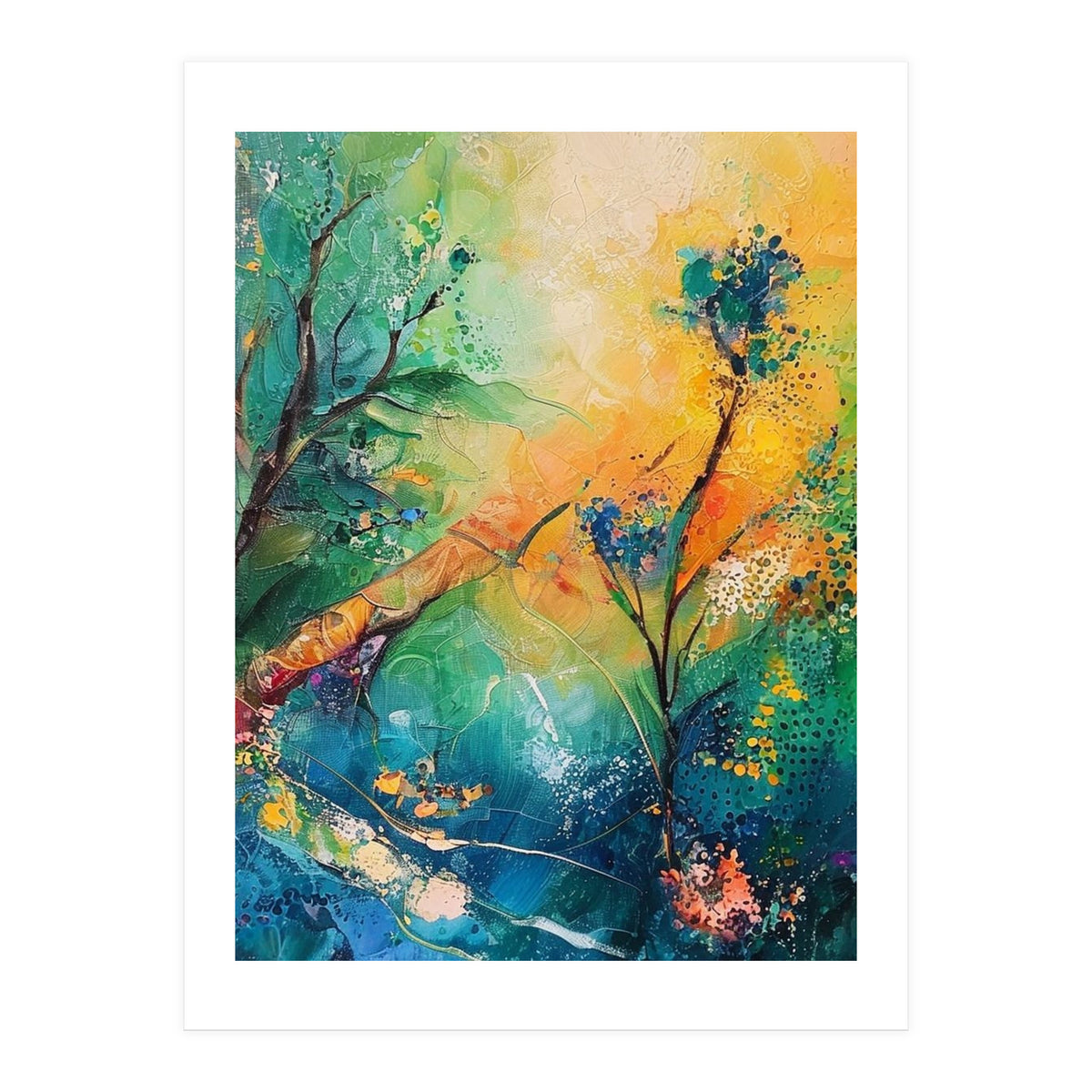 Abstract Botanical Forest Landscape (Print Only)