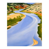 Georgia O’Keeffe – Chama River, Ghost Ranch (1937) | Serene Southwestern Landscape in Bold Modernist Forms (Print Only) thumbnail
