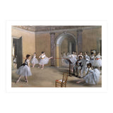 The Dance Foyer at the Opera on the rue Le Peletier, 1872 - 32x46 cm - oil on canvas. (Print Only) thumbnail
