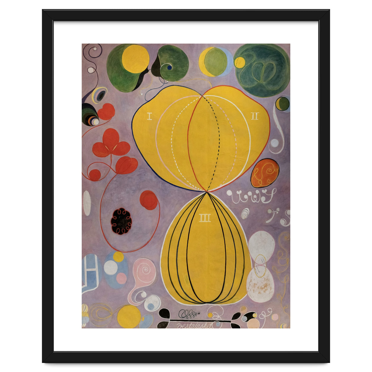 Hilma af Klint - The Ten Largest No 5 Adulthood Abstract Spiritual Art