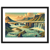 Vintage Iceland, Landscape Poster thumbnail