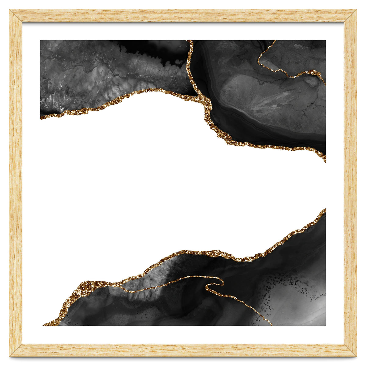 Black & Gold Agate Texture 09