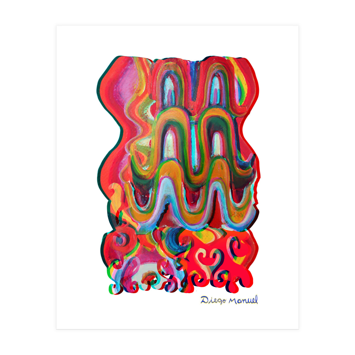 Pop Abstract Asimetrico 36 Copia (Print Only)