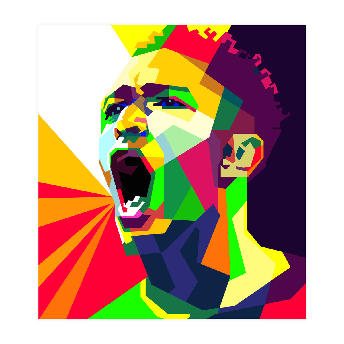 Jude Bellingham Football Pop Art WPAP (Print Only)
