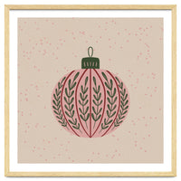 Christmas globe with branches