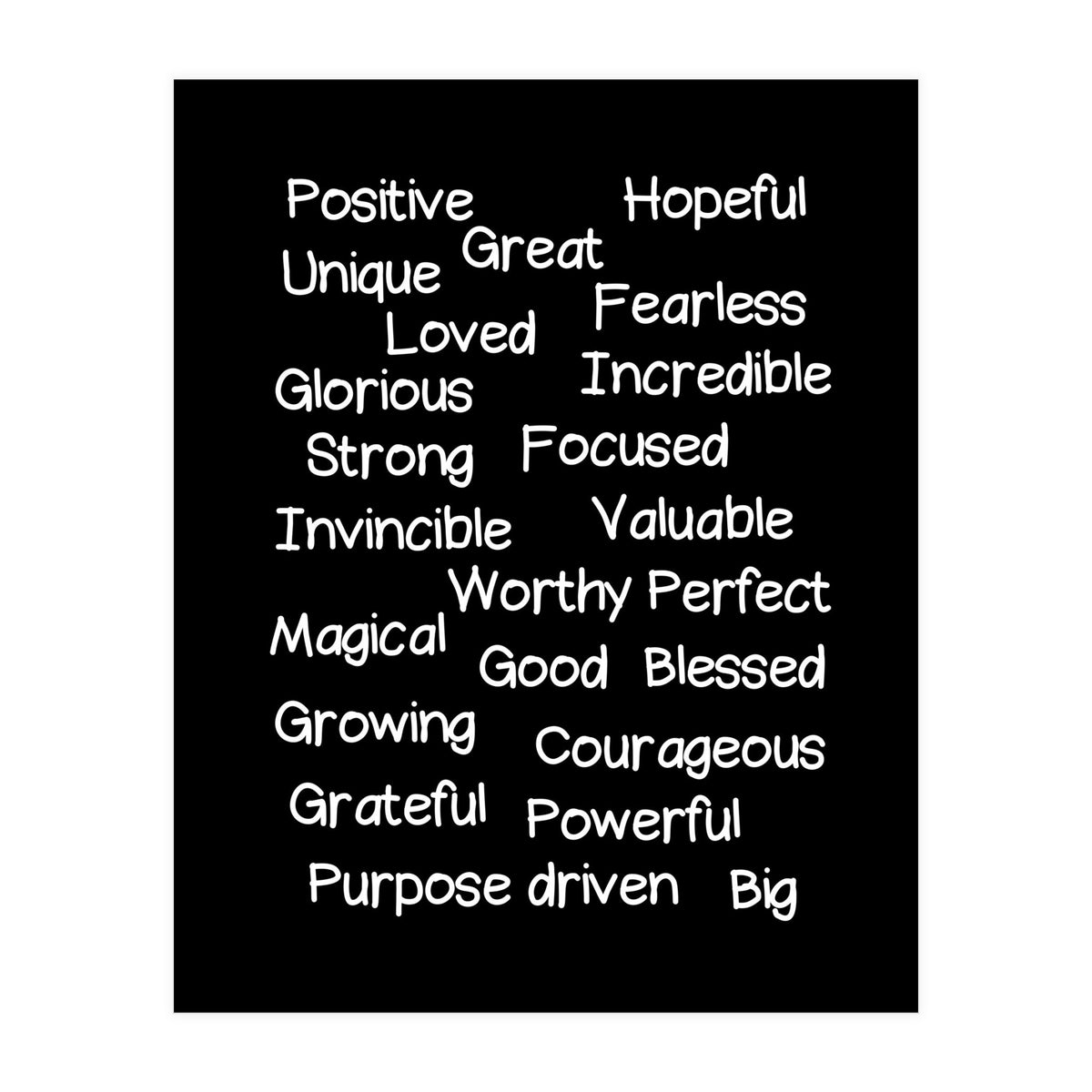 Positive affirmations (Print Only)