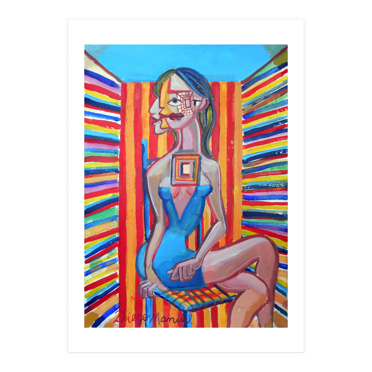 Mujer En La Silla 7 (Print Only)