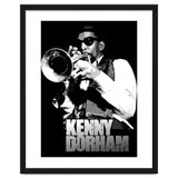 Kenny Dorham Jazz Trumpeter in Grayscale thumbnail