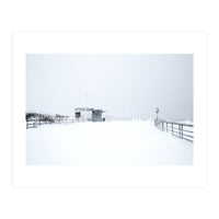 Hut in the winter seascape  (Print Only)