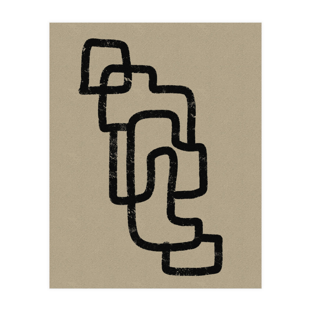 Black Minimalist Lines (Print Only)