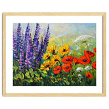 Radiant Summer Wildflower Meadow Oil Painting thumbnail