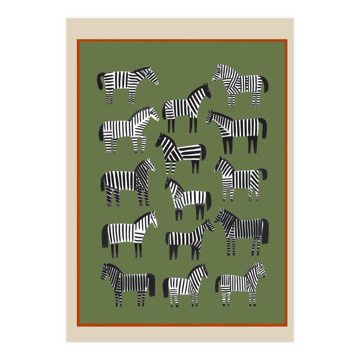 Striped Horses (Print Only)