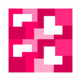 Pink Abstract Square Tiles (Print Only) thumbnail