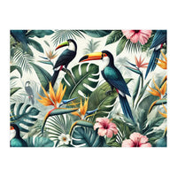Tropical Toucans in Lush Jungle Foliage (Print Only)