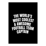 World's most coolest and awesome football team captain (Print Only) thumbnail