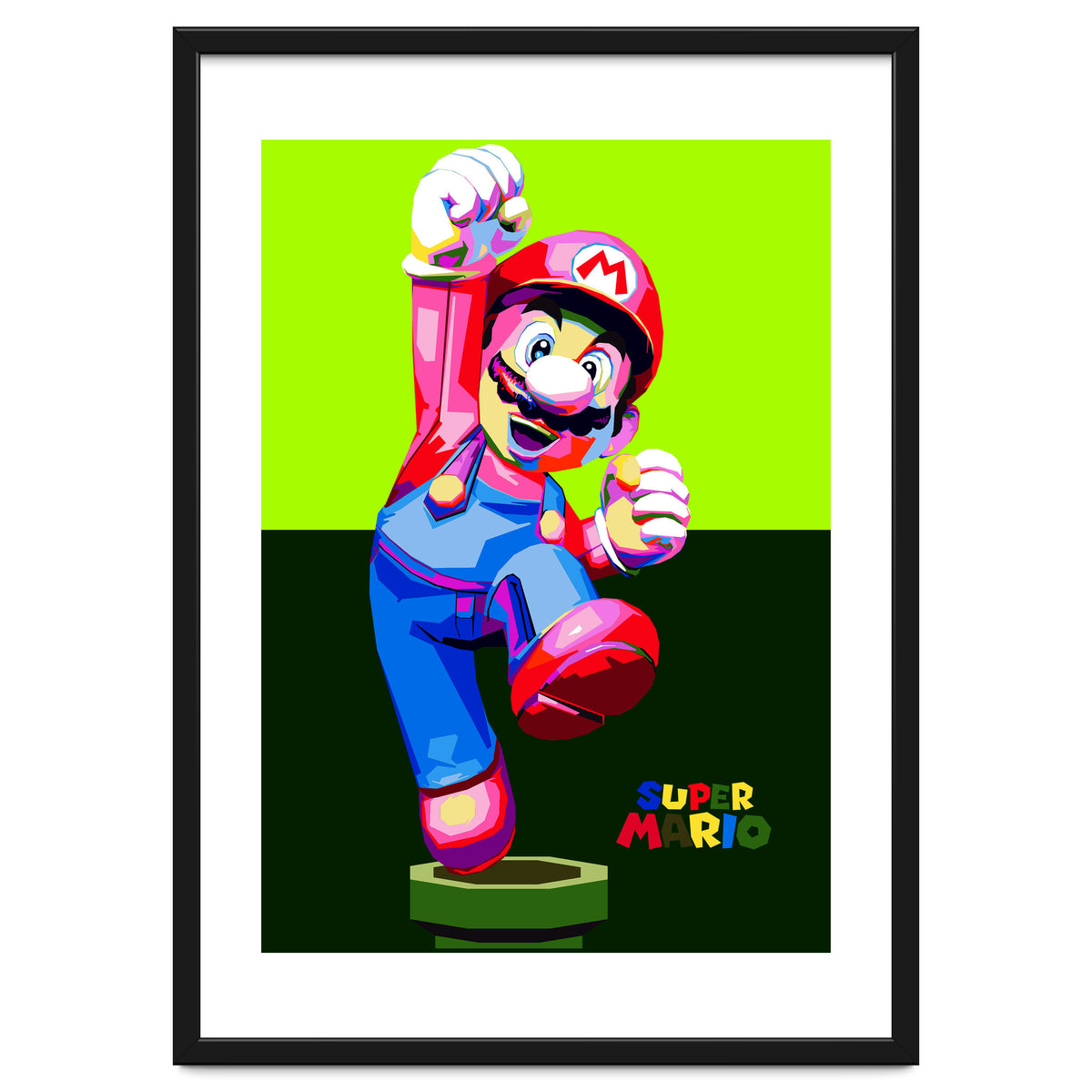 Super Mario Cartoon Character Pop Art