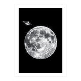 Diamond moon and UFO (Print Only) thumbnail