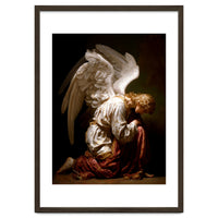 Kneeling Down Angel Renaissance inspired Religious Art