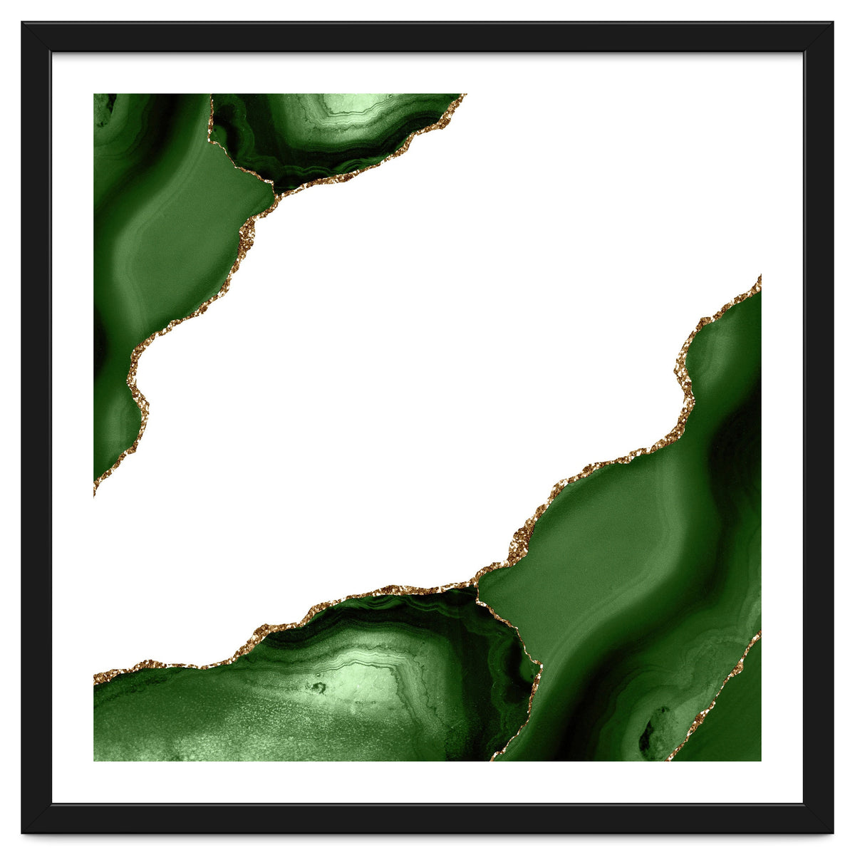 Green & Gold Agate Texture 22