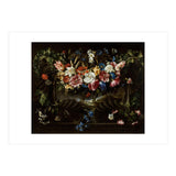 Juan de Arellano / 'Garland of Flowers with Landscape', 1652, Spanish School. (Print Only) thumbnail