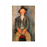 Amadeo Modigliani / 'The Young Farmer', 1918, Oil on canvas. (Print Only) thumbnail