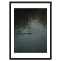 Moody Rain Puddle Ripples Oil Painting