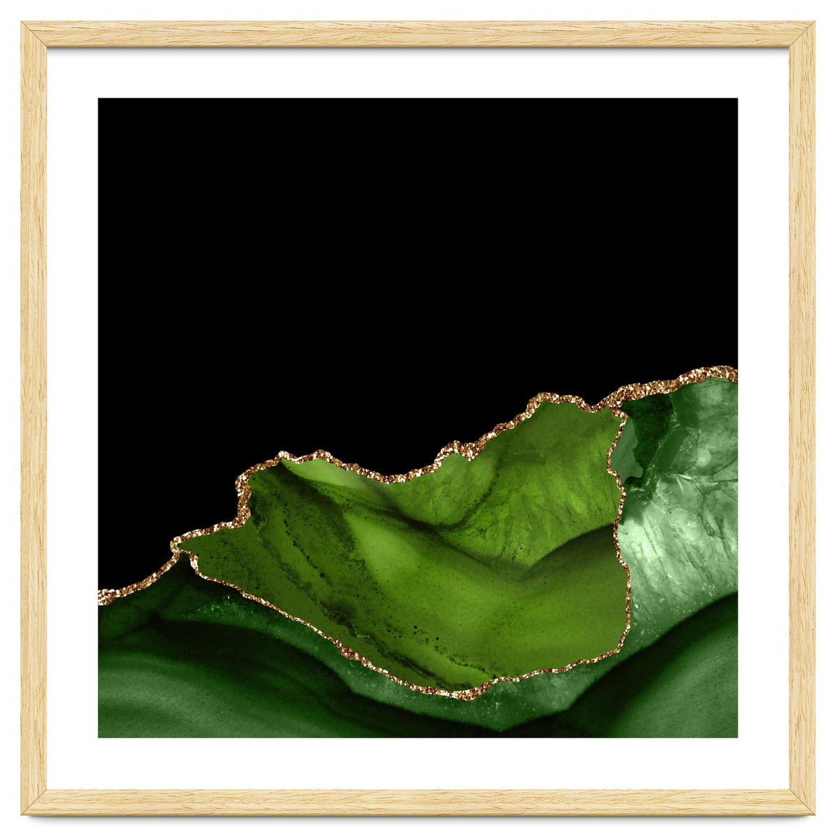 Green & Gold Agate Texture 06