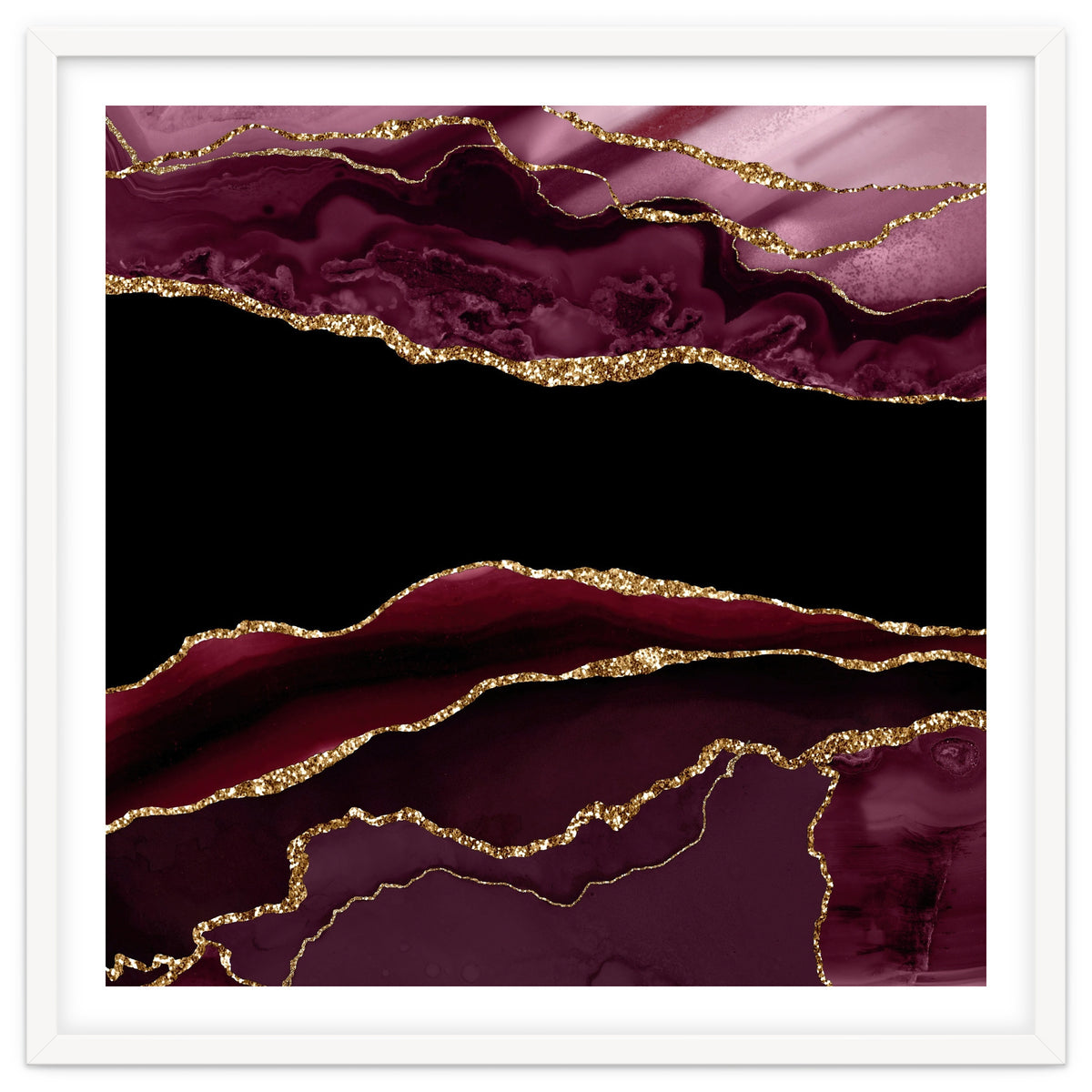 Burgundy & Gold Agate Texture 11
