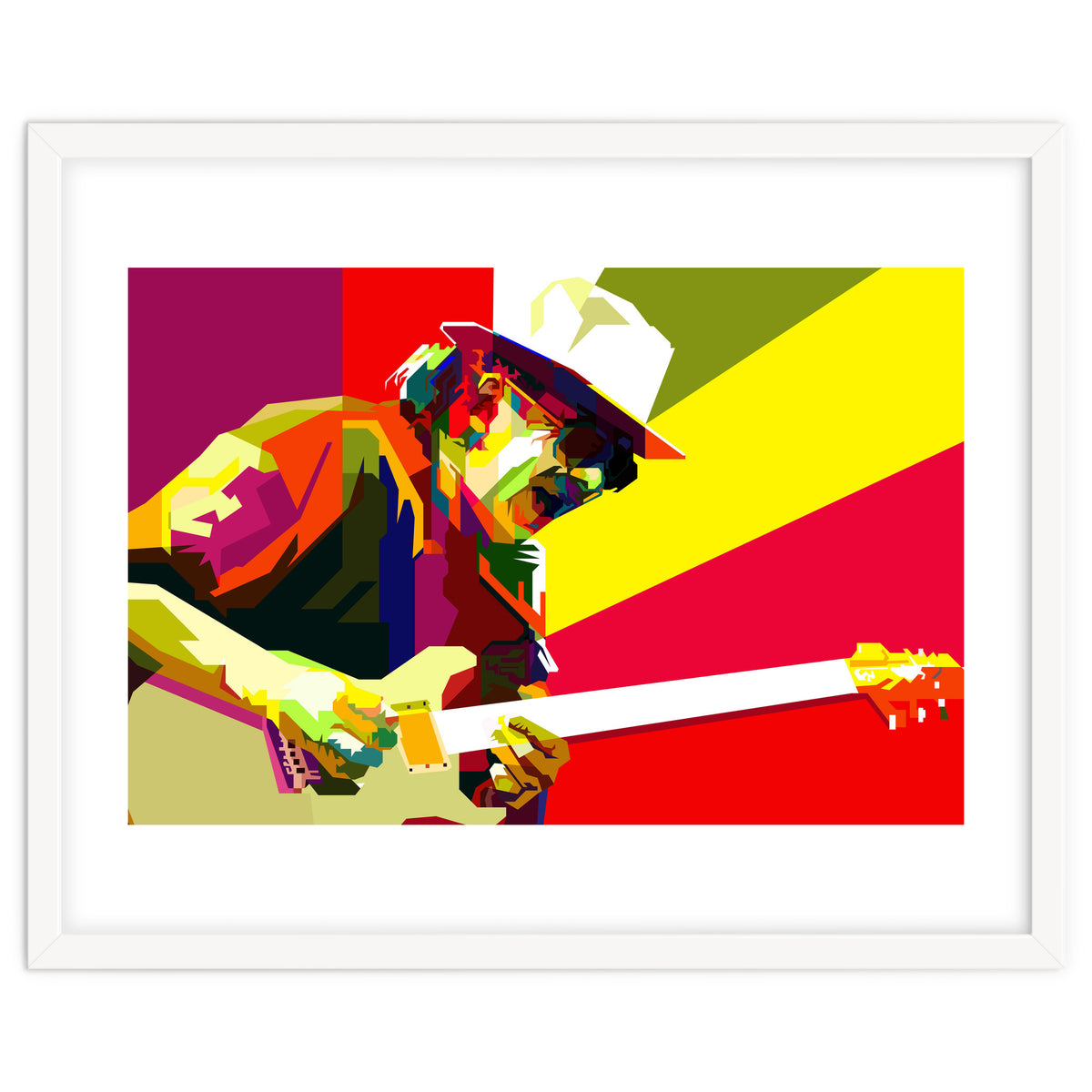 Carlos Santana Latin Guitarist Pop Art Wpap