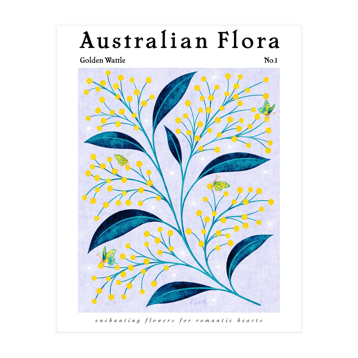 Australian Flora: Golden Wattle (Print Only)
