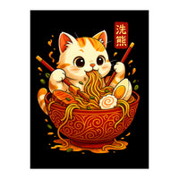 Ramen Cute Cat (Print Only)
