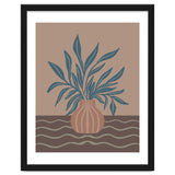 Modern Vase with Tropical Leaves thumbnail