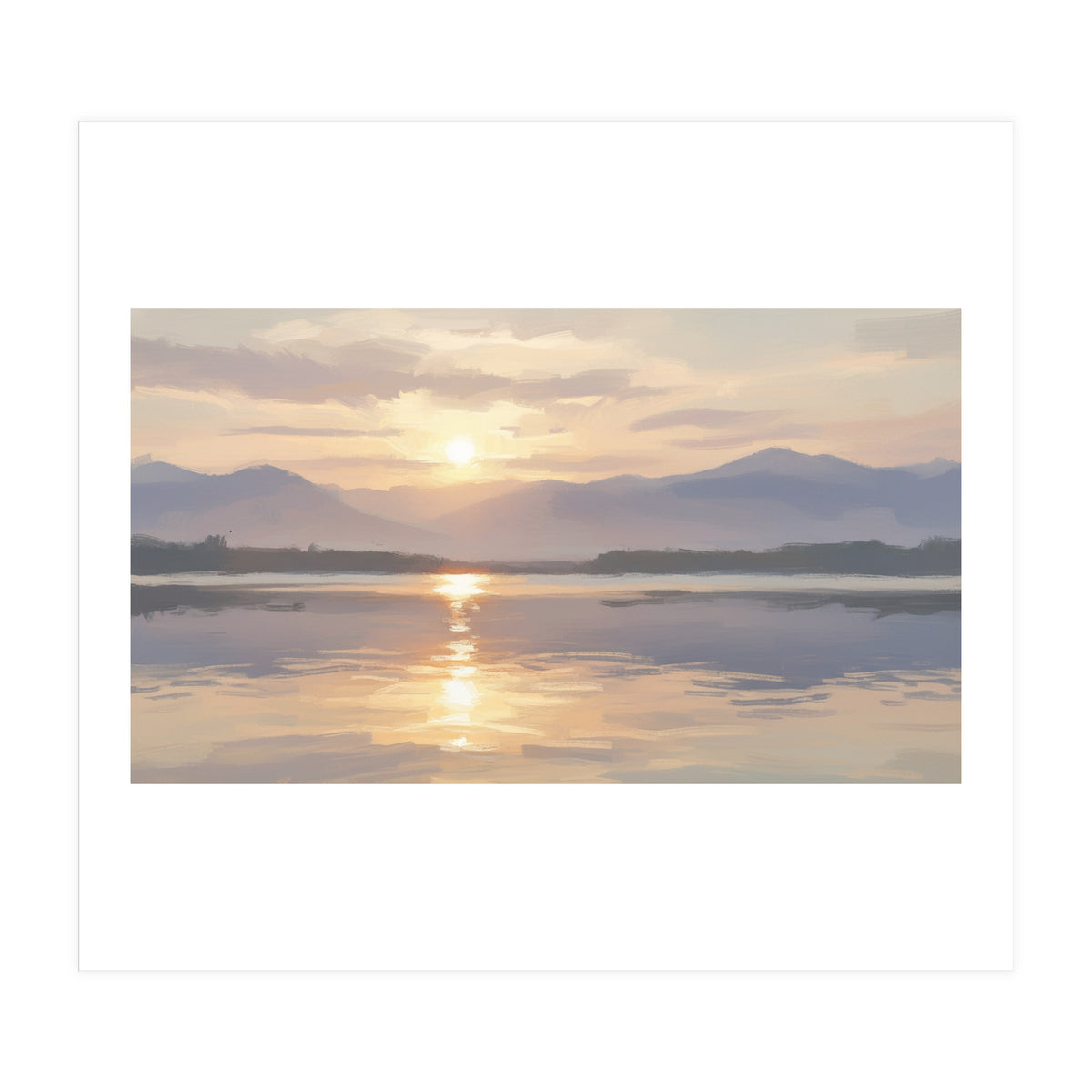 Golden Horizon at Dusk (Print Only)