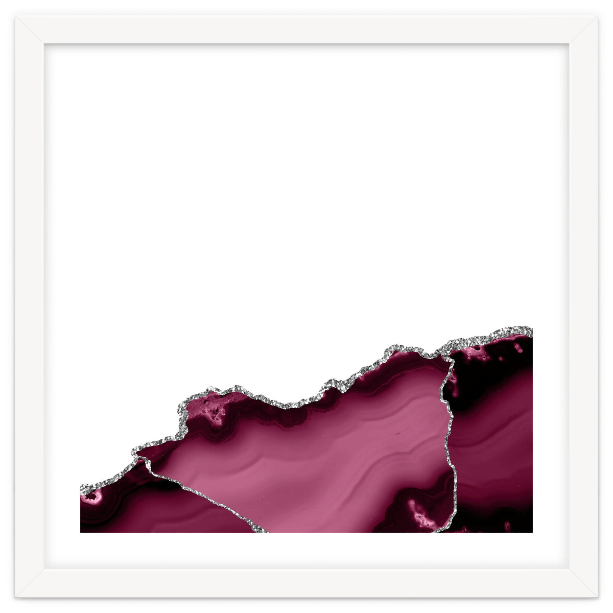 Burgundy & Silver Agate Texture 13