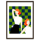 Moods, Checkers Girl Friends Chic Chess, Modern Bohemian Eclectic Woman Girl Boss, Bff Fashion Style thumbnail