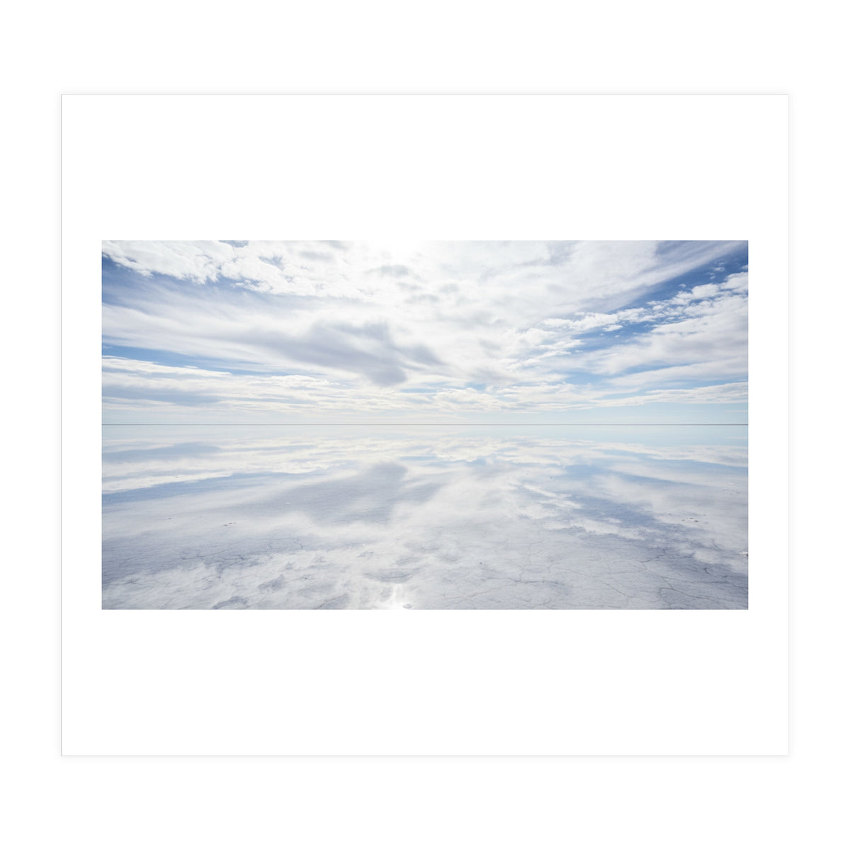 Infinite Horizon: Mirror Reflections on the Salt Flats (Print Only)