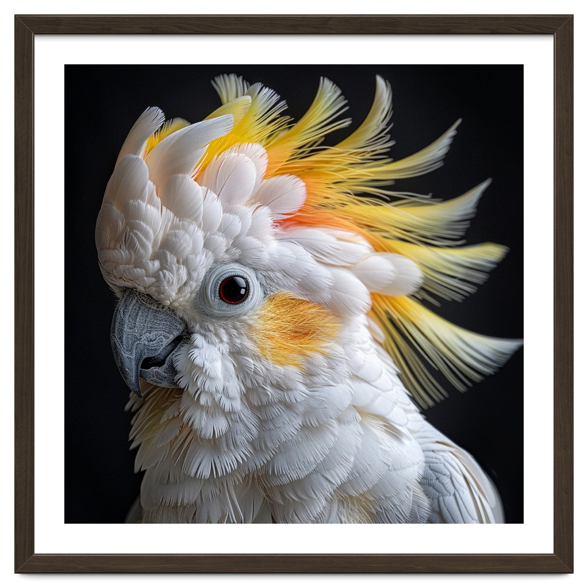 Beautiful Cockatoo Parrot Portrait Headshot